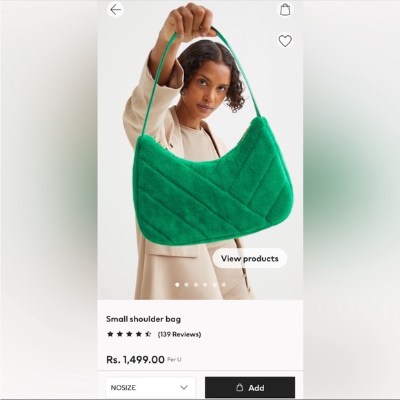 H&M Green shoulder bag - Picture 2 of 12